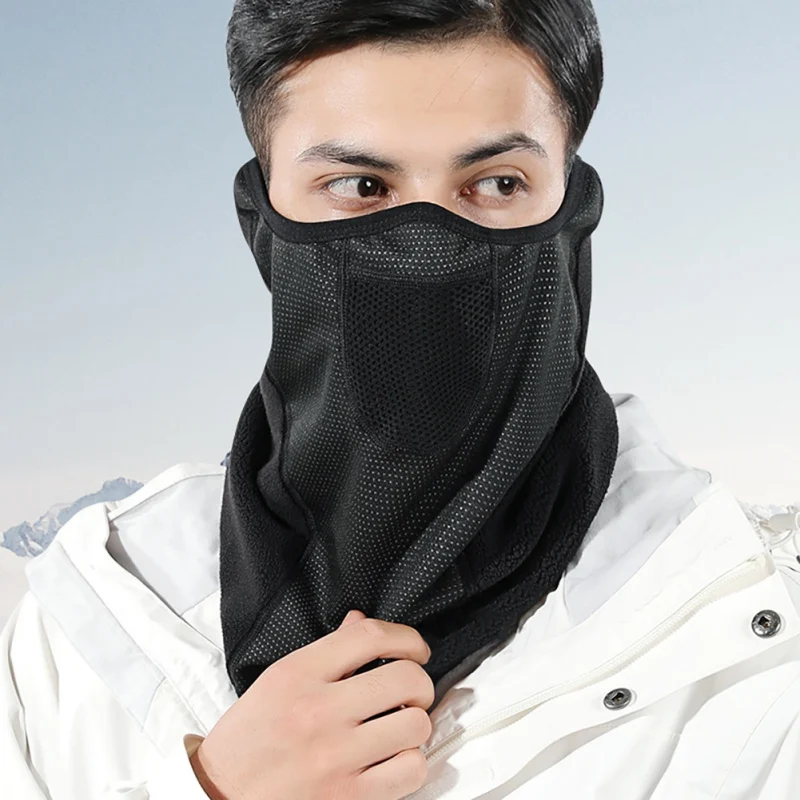 

Теплый шарф для кемпинга, пешего туризма, головной убор для велоспорта, теплый флисовый шарф для рыбалки, катания на коньках, бега, маска для ...