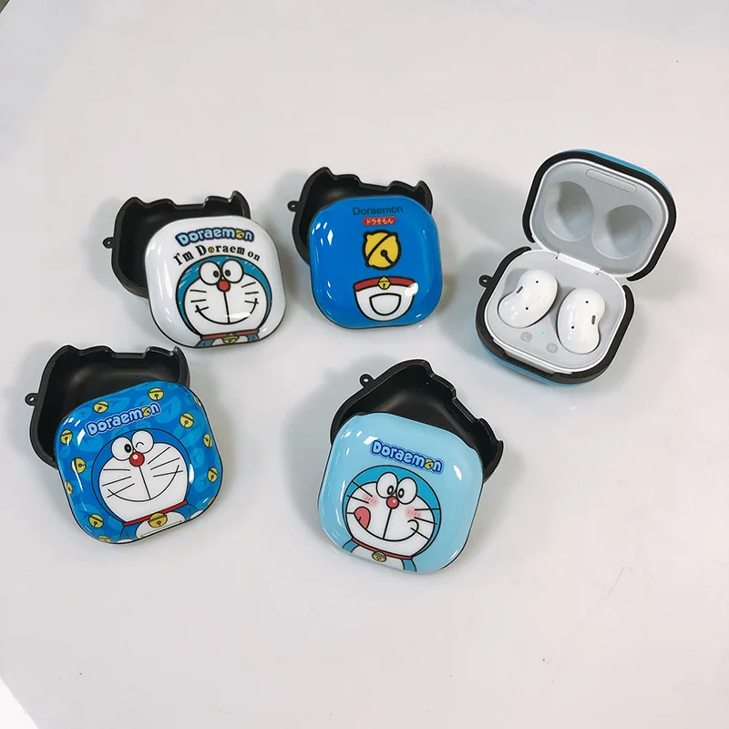 

Doraemon Earphone Cases For Samsung Galaxy Buds 2 Live Pro Anime Cartoon Protective Cover For Samsung Buds Shell Full Protection