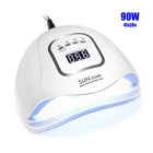 Сушилка для ногтей, 907236 Вт, светодиодная УФ-лампа для ногтей Вт, автоматический датчик температуры