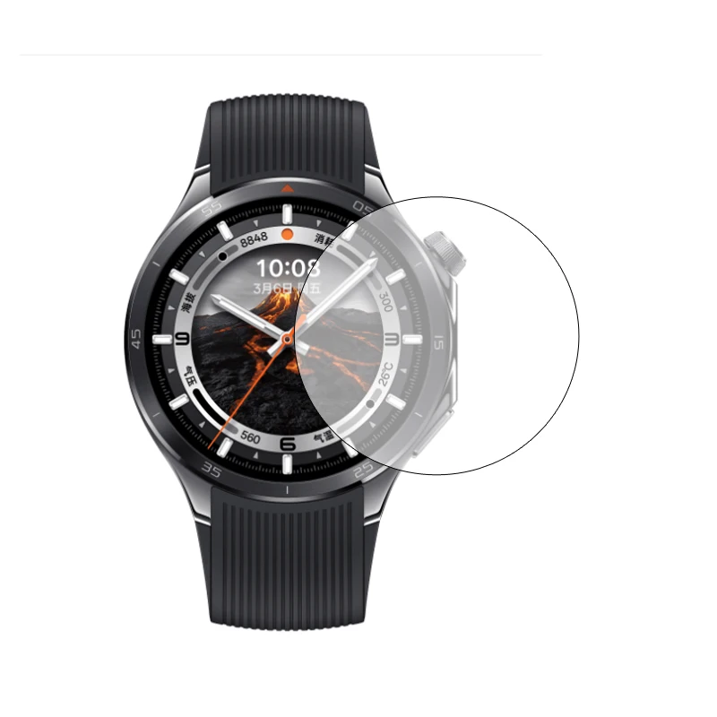 Фото Прозрачная защитная пленка из жесткого стекла для умных часов OPPO Watch X2/OnePlus Watch 3, защитная пленка для экрана, умные аксессуары №1