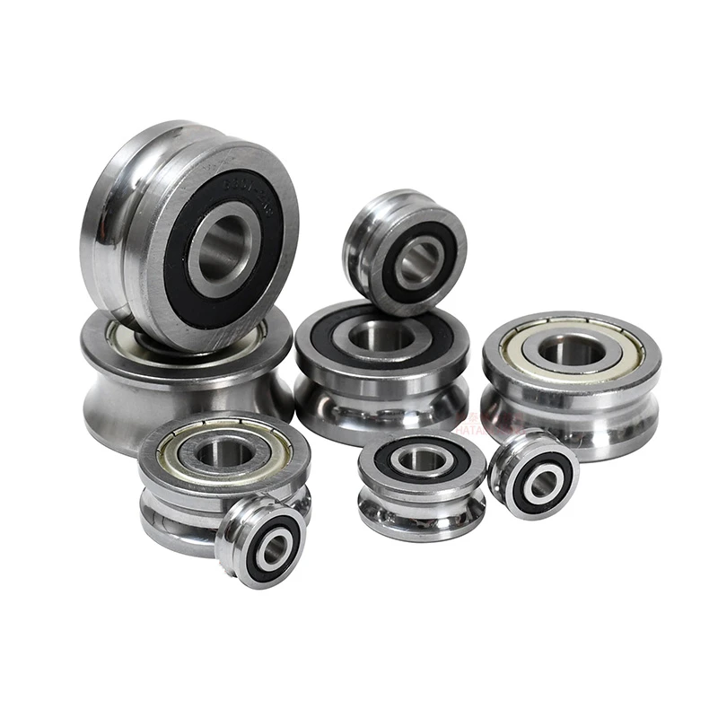 

1pcs U-groove bearing guide roller pulley LFR50/4/5/6/8/5200/5201-10-12 -6-8 double row of balls
