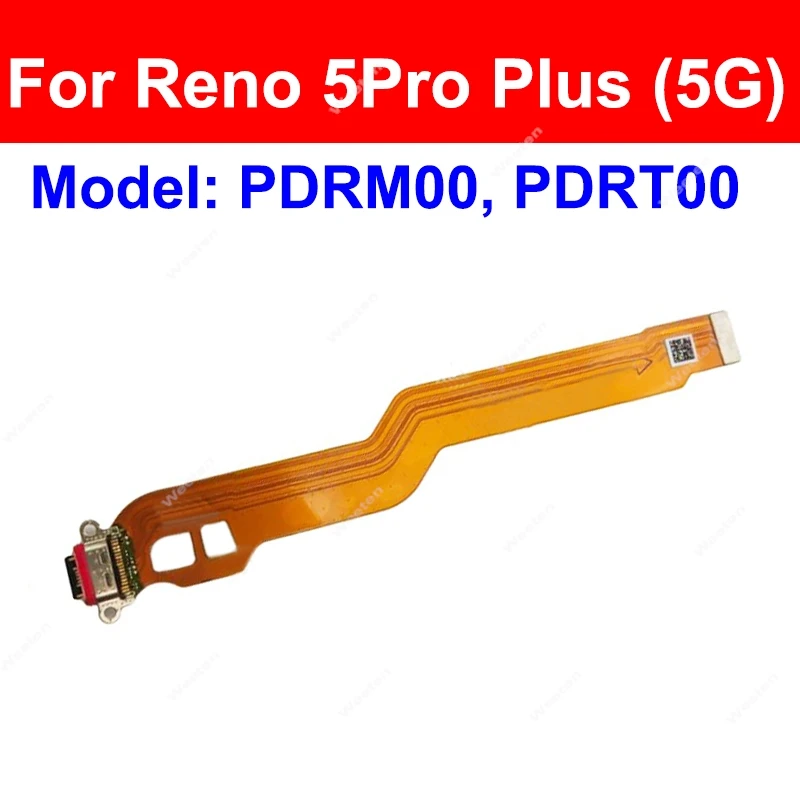 Фото Для OPPO Reno 5 6 Pro + Plus 5G USB-порт для зарядного устройства, гибкая USB-док-станция для зарядки, гибкий кабель, детали разъема №3
