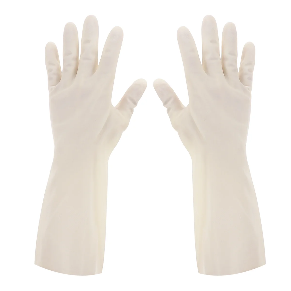 

1 Pair of Housework Gloves Cleaning Gloves Anti-slip Kitchen Gloves Dishwashing Gloves - Size S (White)