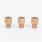 Редукционный латунный фитинг с внутренней резьбой на наружную резьбу 18 дюйма 14 дюйма 38 дюйма 12 дюйма NPT BSP для труб, адаптер для манометра воды, газа, масла, топлива