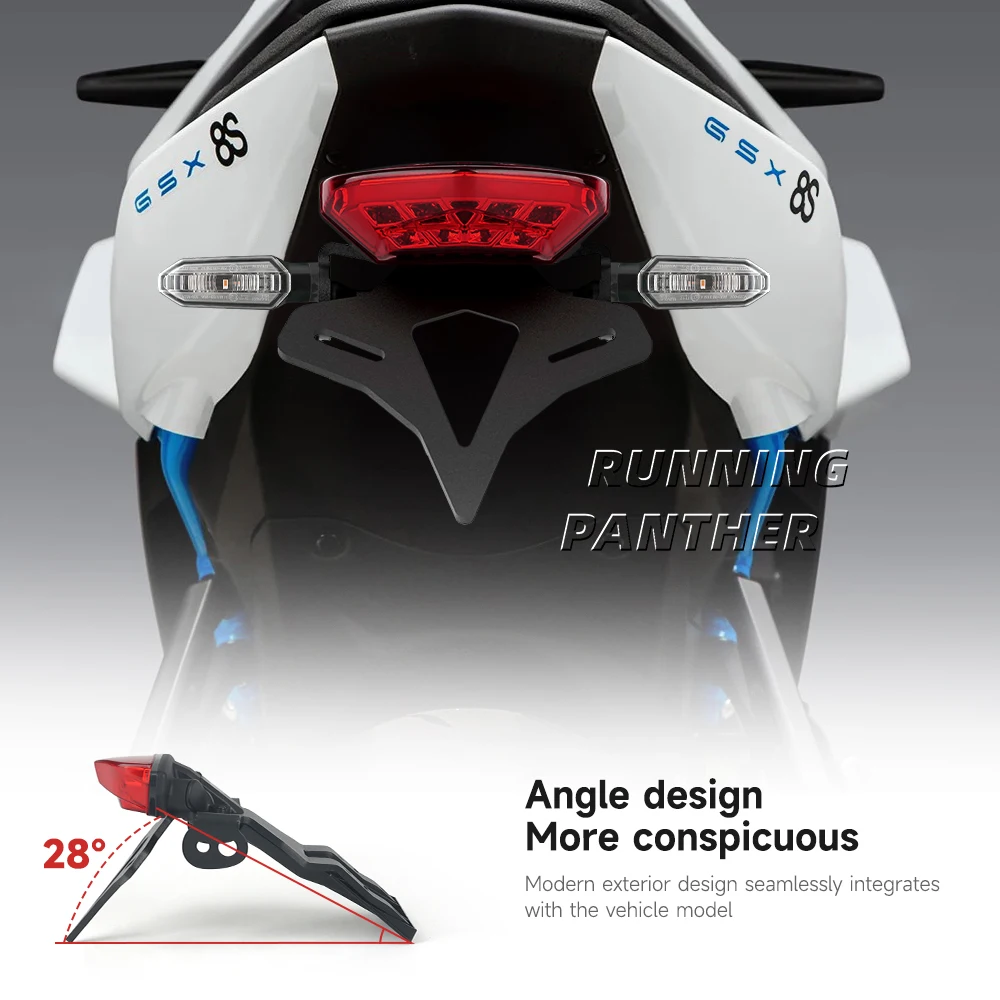 Задняя короткая задняя рама мотоцикла для Suzuki GSX-8S GSX 8S 2023-задний фонарь держатель