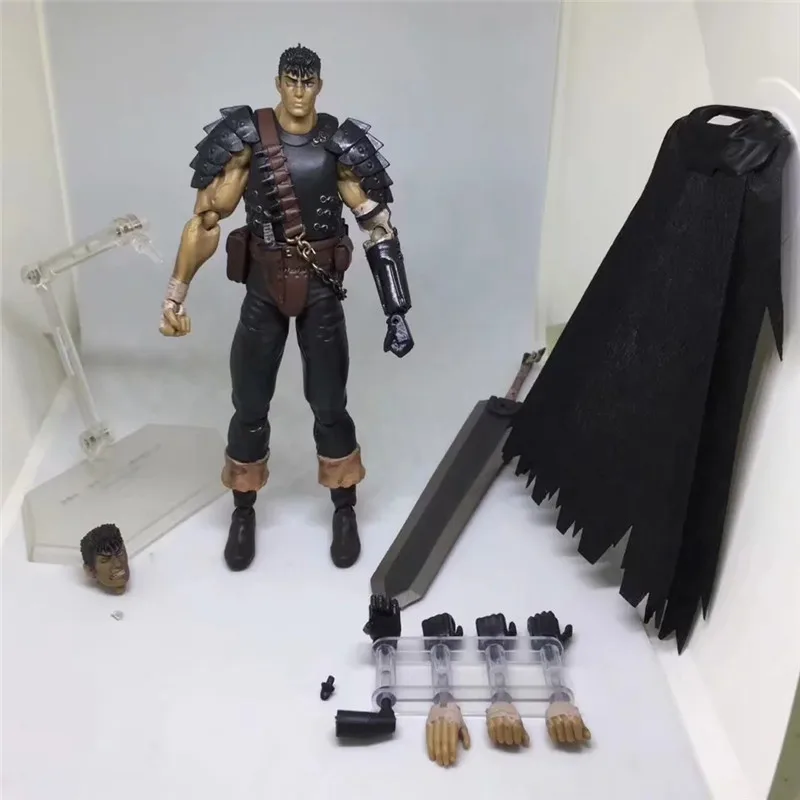 

Berserk Figma 359 Guts Black Swordsman Soldier Super Movable Joints Diy Assembly Anime Cartoon Action Figures 17cm Model Gift