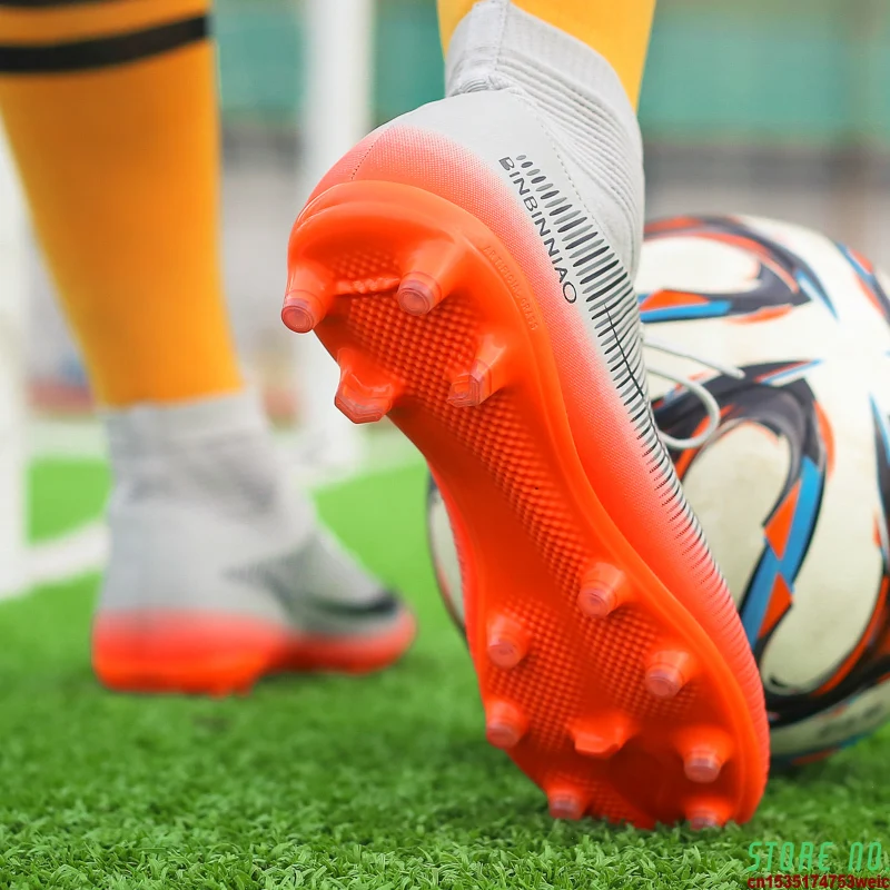 Indoor Soccer Shoes for Men Football Shoes Kids Training Sneakers Original TF AG Spikes Soccer Cleats Futsal Male Football Boots