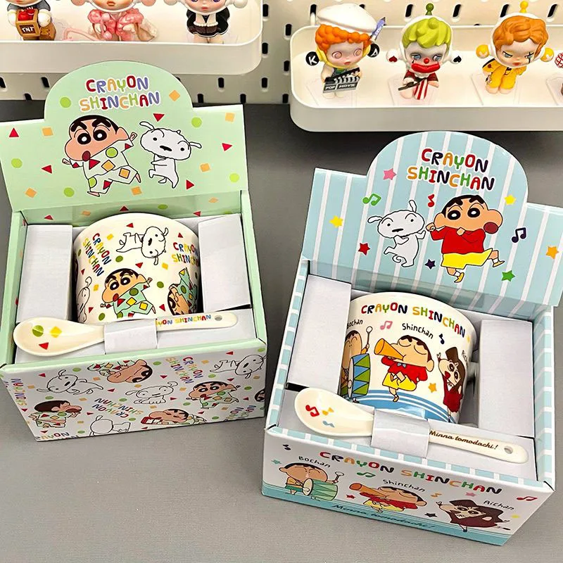 

Cartoon Crayoned Shin-Chans Mug Kawaii Animation Series Creative Household Ceramic Milk Coffee Cup Birthday Gift for Girls