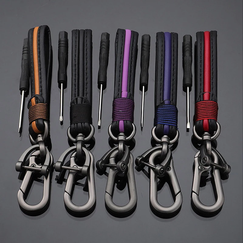 

Автомобильный брелок Универсальный бытовой из искусственной кожи высококлассные подвесные аксессуары для ключей кольцо для ключей подход...