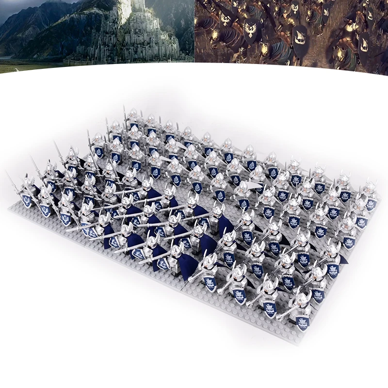 Армейские фигурки MOC LOTR солдаты орки армия защита воин Archer средневековый дол