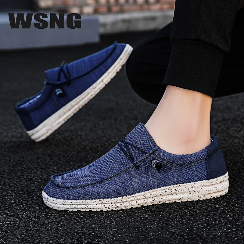 

WSNG2022 Men's Shoes Large Size Ultra-light Flying Woven Men's Sports Shoes Comfortable Light Breathable Casual Shoes Size 39-48