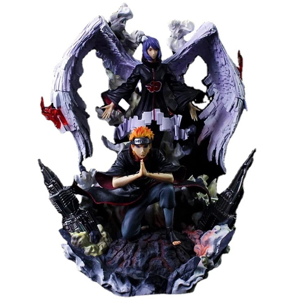Фото 37 см аниме Kizuna Relation Akatsuki Konan Pain Susanoo Ver. GK ПВХ фигурка статуя Коллекционная модель детские игрушки куклы подарки №1