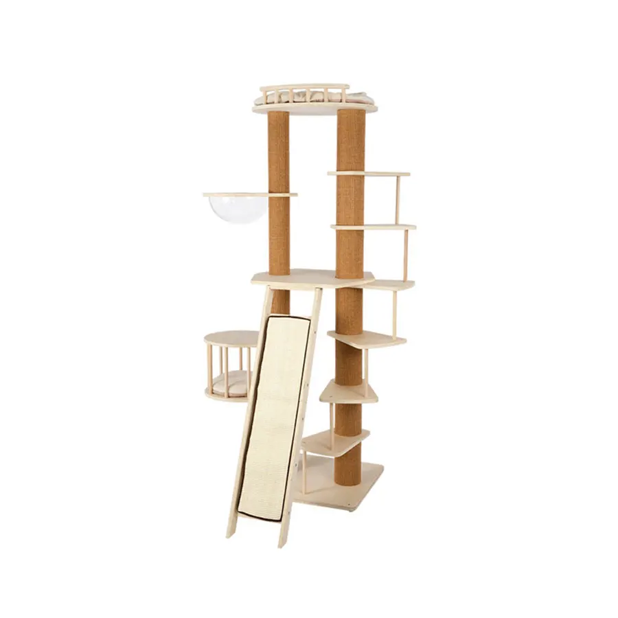 

Solid wood cat climbing frame cat litter cat tree cat tower large cat frame cat house villa space cup cat supplies
