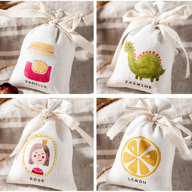 

Kawaii Flowers Sachet Custom Lavender Linen Mosquito Insect Repellent Wardrobe Car Backpack Mounted Fragrance Removal Sweet Gift