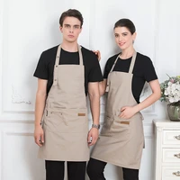 mens fashion chef kitchen apron coffee shop hairdresser sleeveless uniform overalls rotten apron