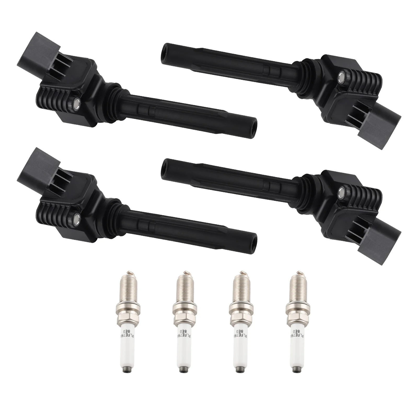 Комплект катушек зажигания UF716 и иридиевых свечей LFER7BHX для Audi 2015-2016 А3 1.8L L4 06H 905110 H L