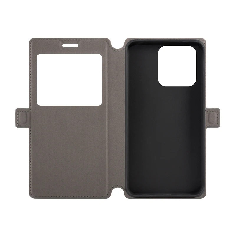 Искусственная кожа для Infinix Hot 50i 4G чехол Smart 9 Чехол-книжка с окошком из ТПУ