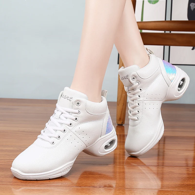 

Dancing Shoes For Women Sports Feature Modern Dance Jazz Shoes Soft Outsole Breath Dance Shoes Female Waltz Sneakers Wholesale