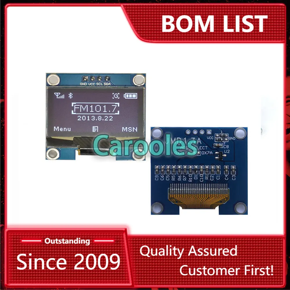 

1PCS 1.3" OLED module white and blue color IIC I2C 128X64 1.3 inch OLED LCD LED Display Module for Arduino IIC I2C Communicate