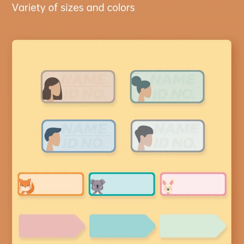 Легкий термопринтер этикеток Niimbot D101 подключенный с печатью Type-C и