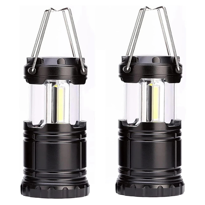 

2 Pack Stretched Camping Light With Foldable Hook, Waterproof Lamp, Battery Powered Lamp, Portable Camping Lamp
