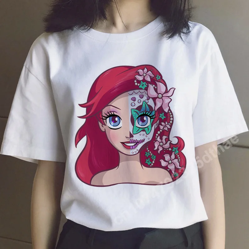 

Cartoon Beauty Girs Print T-Shirts Graphic 90s Women Summer Tops Ladies Casual Clothing Short Sleeve Harajuku Oversized T Shirt