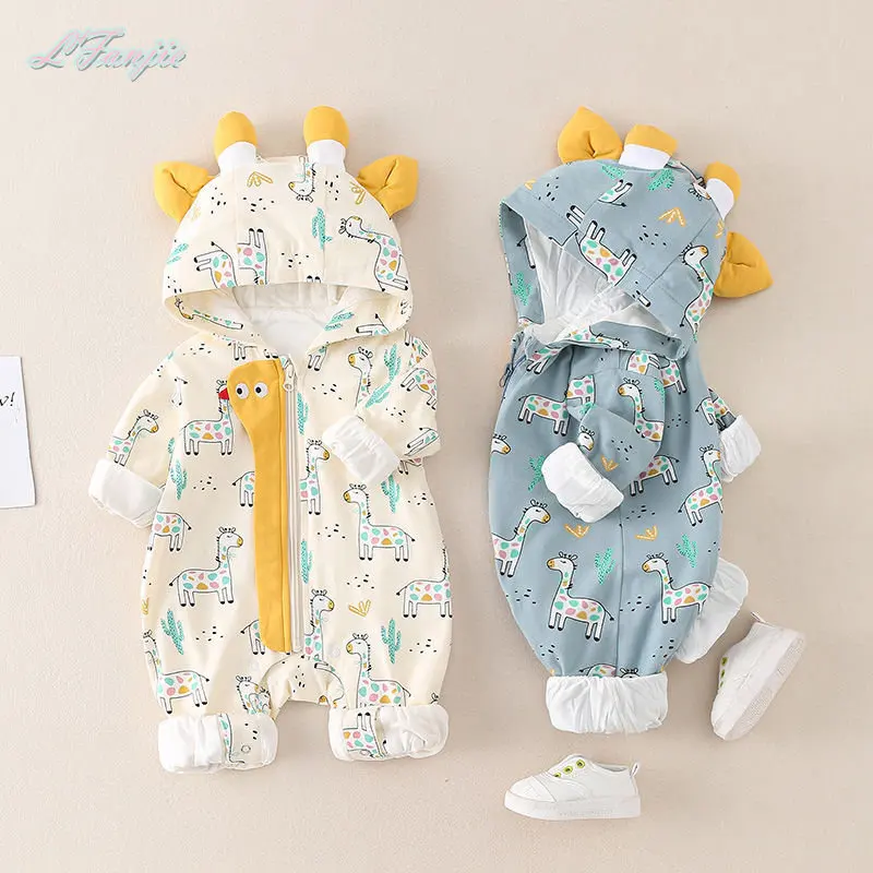 

Baby Jumpsuit Knitted Newborn Boy Jumpsuit Autumn Long Sleeve Toddler Girl Sweater Clothes Children Workwear Cotton Outing Wear