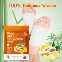 10pcs beauty deep cleaning anti stress tighten body detox ginger pad get in shape slimming foot patch