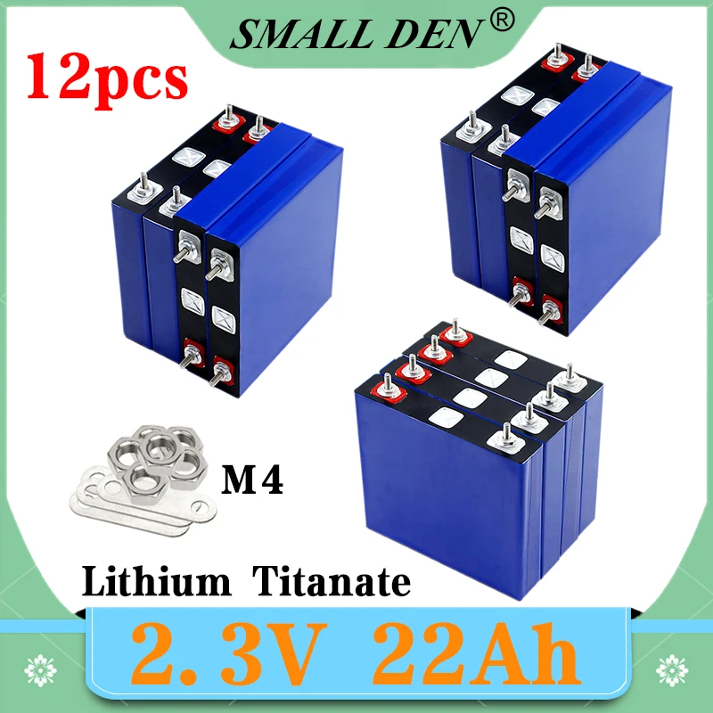

New 12pcs 2.3V 22Ah lithium Titanate battery LTO 25C discharge 20000 Cycle DIY 12V 24V 22ah low temperature resistant batteries