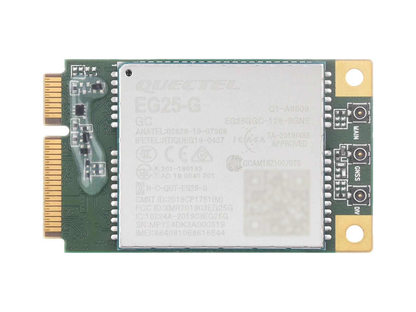 Модуль Quectel EG25-G mPCIe модуль LTE Cat 4 с форм-фактором мини-карты PCI Express поддерживает