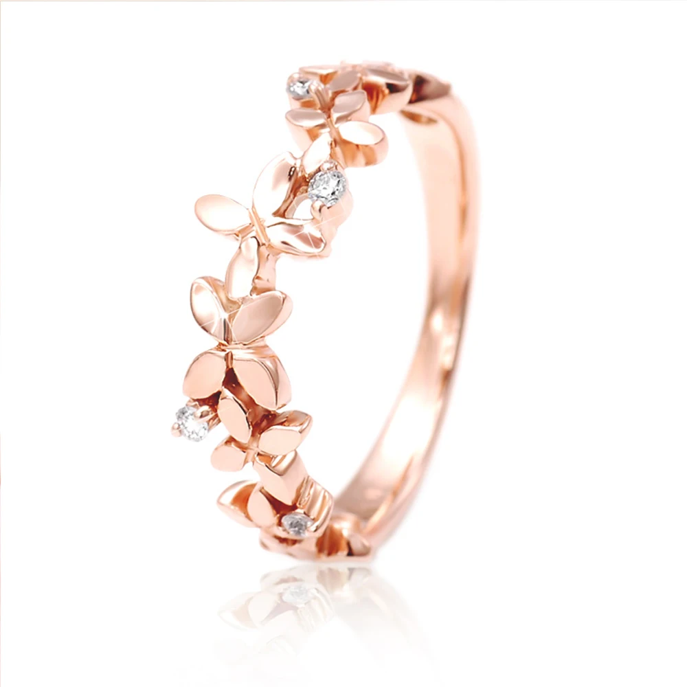 

Huitan Fresh Flower Finger Ring for Women Silver Color/Rose Gold Color Aesthetic Rings Party Fancy Birthday Gift Fashion Jewelry