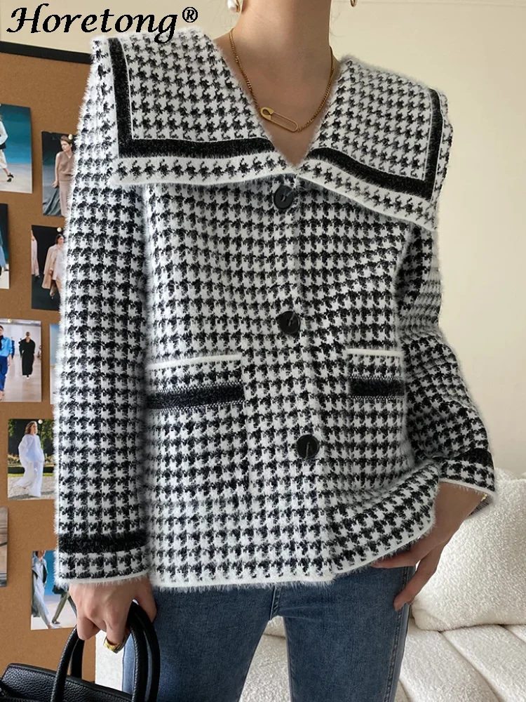 

Женский трикотажный кардиган с длинным рукавом, на осень и зиму