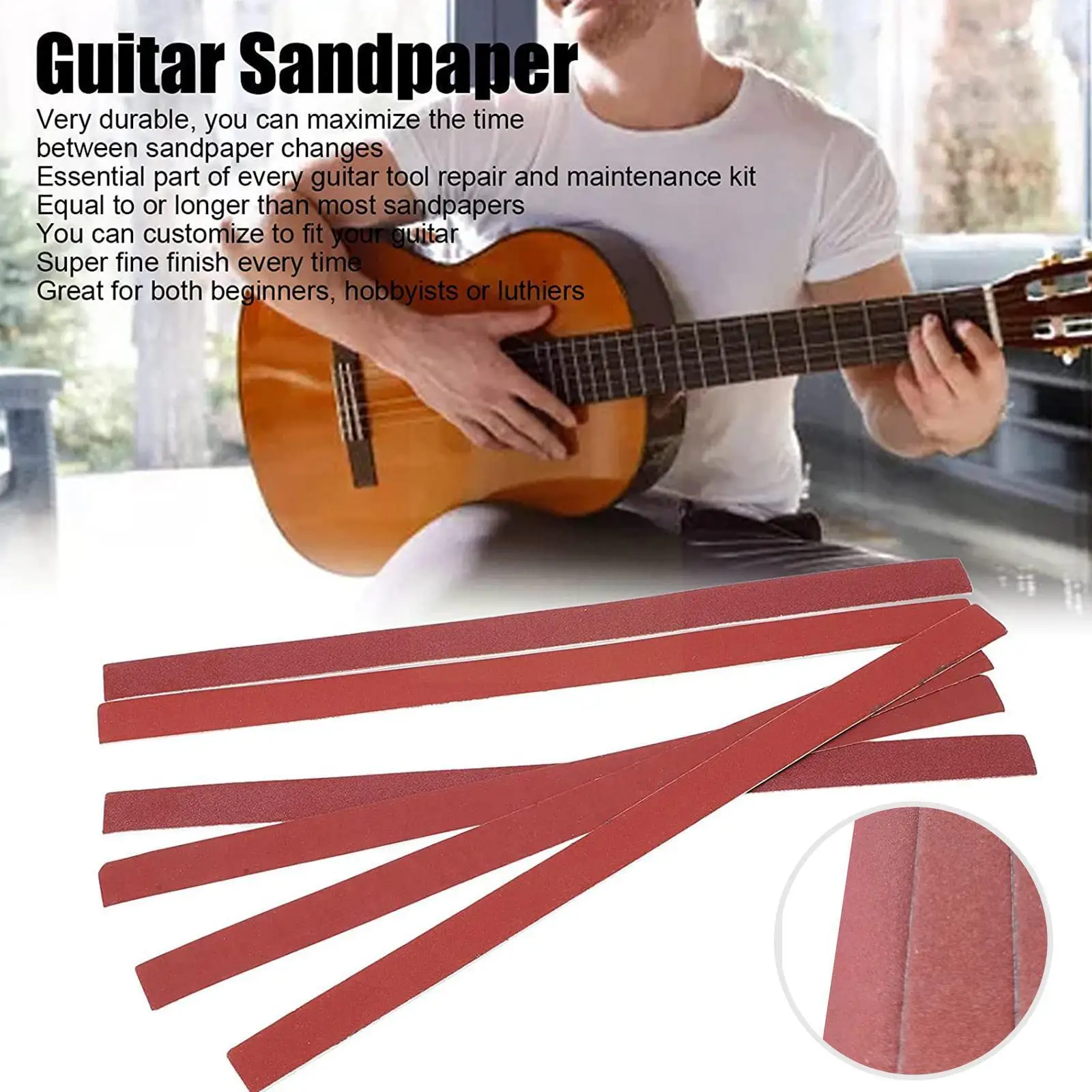 

Sandpaper Polishing Grinding Sandpaper Strip Polishing Professional Block Nail T Sanding Adhesive Abrasive I0L8 Guitar Acce Y1M6