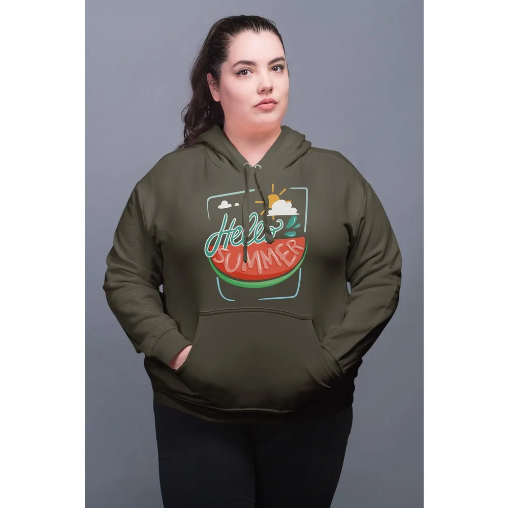 

Одежда Dorlie, красочный Женский свитшот с капюшоном Hello Summer