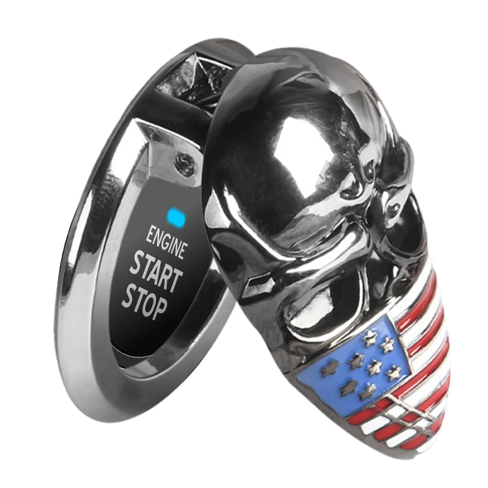 

Car Start Button Cover Push To Start Button Cover Universal Car Start Button Covers American Flag Car Engine Start Button Cover