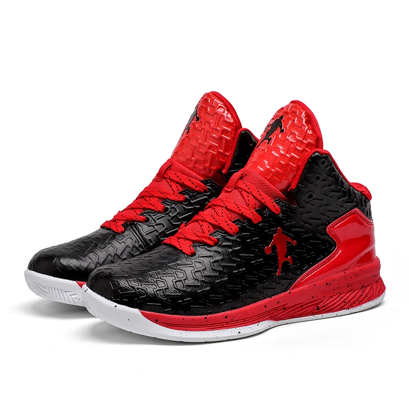 Men's Breathable Basketball Shoes Fashion Non-slip Combat Sports Shoes Shock Absorption Student Training Sports Shoes