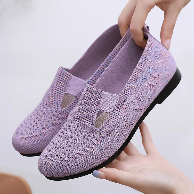

Breathable Women Shoes Casual Slip-on Woman Flats Shallow Fashion Non-slip Flat Shoes Leisure Large Size Ladies Loafers Zapatos