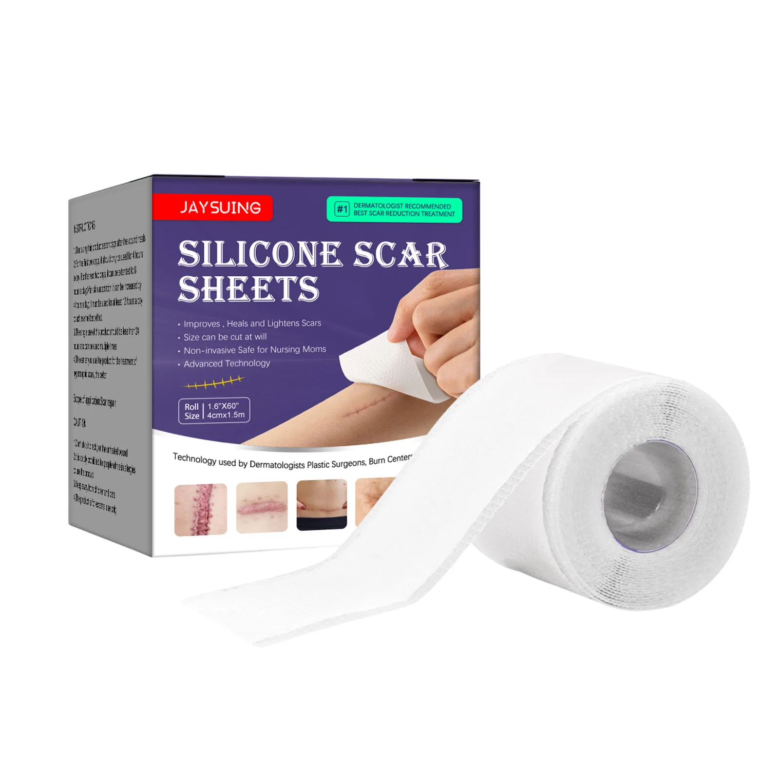 

Self-Adhesive Silicone Scar Patch Reusable And Washable Scar Repair Invisible Patch Reusable And Washable Silicone Scar Removal