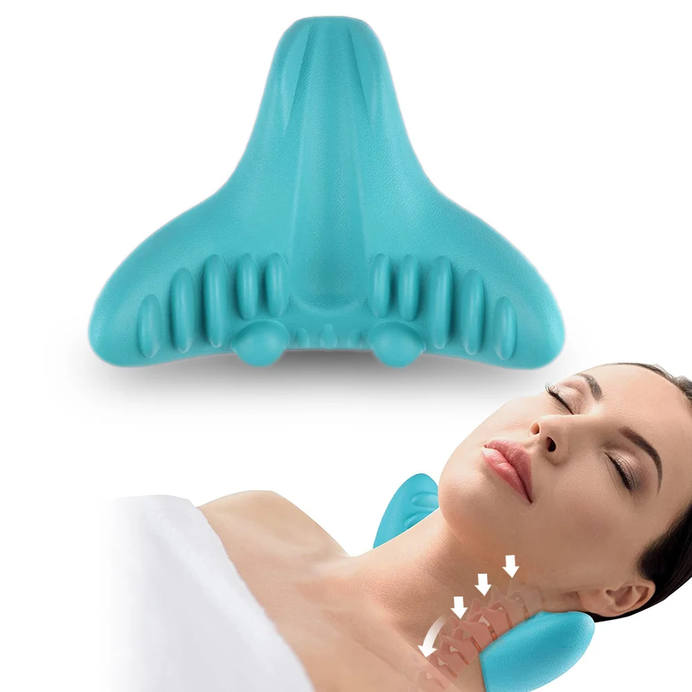 

Neck Shoulder Soothing Stretcher Relaxer Cervical Traction Device Orthopedic Shiatsu Pillow Massager Support Pain Relief Nursing