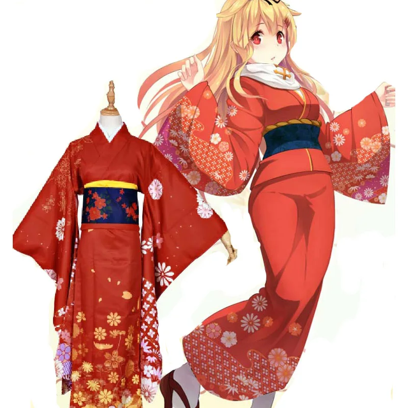 

Anime kantai collection Yudachi Cosplay Costume Kimono
