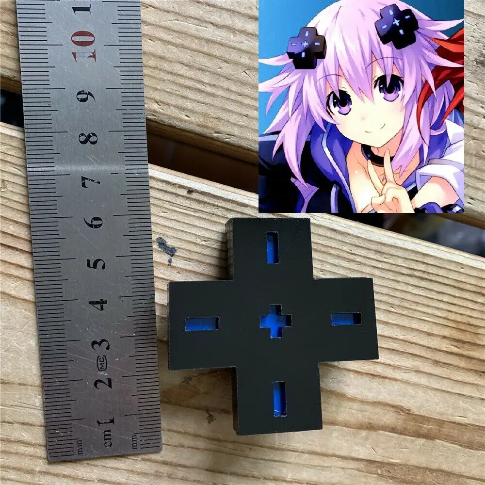 

1 Pair Hyperdimension Neptunia Neptune Black Heart Cross Hairpin Cosplay Prop