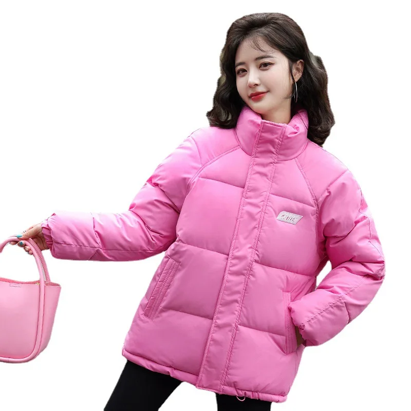 Down Padded Jacket Women's 2022 Winter New Loose Padded Jacket Women's Fashion Mid-Length Hooded Warm Padded Jacket