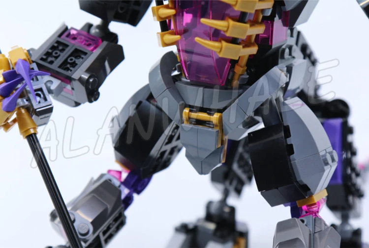 689 шт. Shinobi The Crystal King Posable Centaur Creature Wings Platform 61020 строительные блоки игрушки