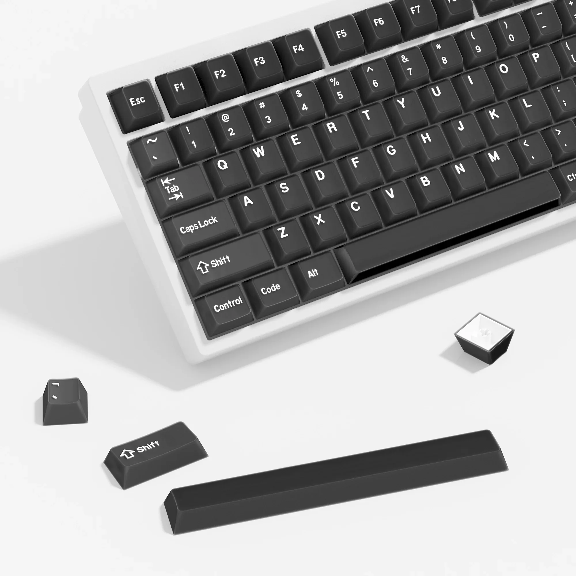 KBDiy PBT черные нефритовые колпачки для механических клавиатур колпачок клавиатуры