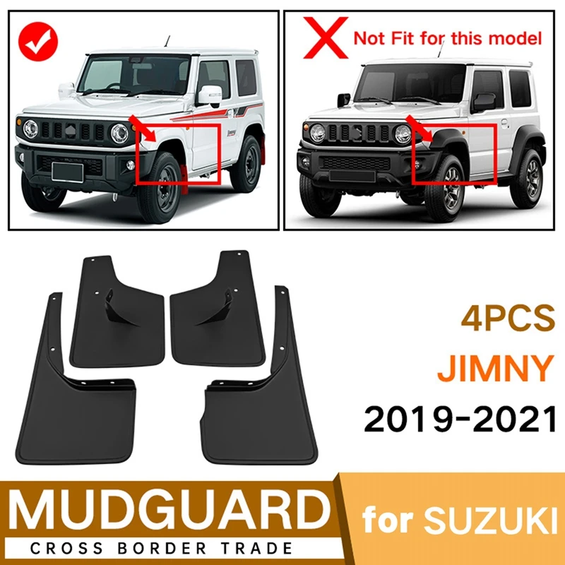 

4 шт., брызговики для Suzuki Jimny 2019-2021