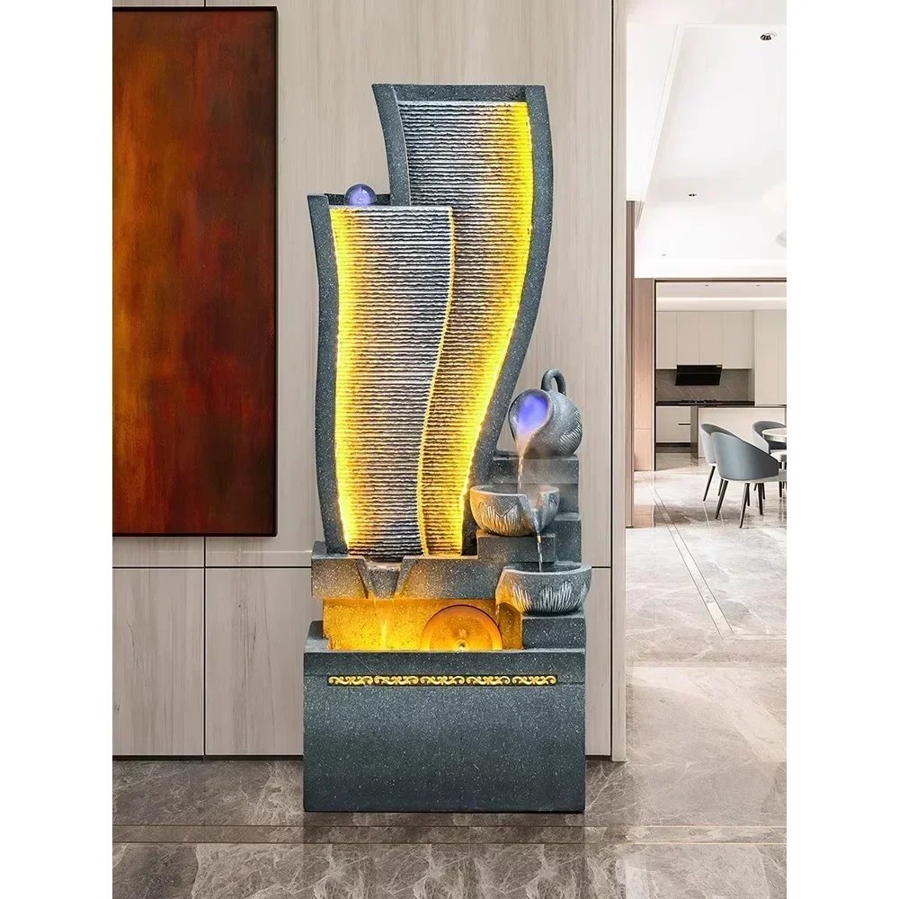 Nowoczesna prosta płynąca woda tworzy pieniądze ozdoba cyrkulacyjna nawilżacz do salonu w biurze podłoga domu koło feng shui ląd