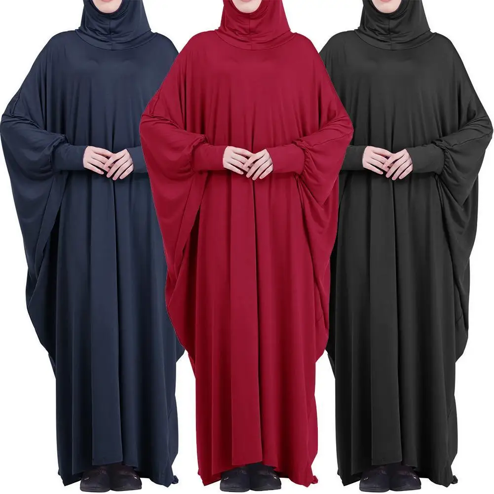 Eid Hooded Muslim Women Hijabs Dress Prayer Garment  Ramadan Eid Prayer Clothes Hijab Full Cover Niqab Islam Dubai Modest Robe images - 6