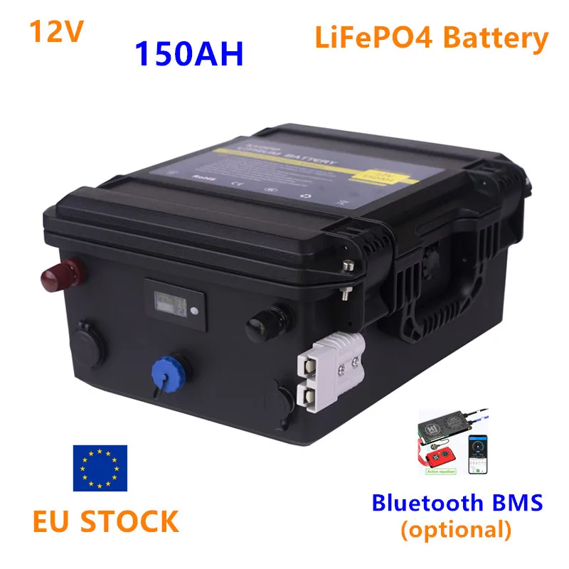 Водонепроницаемый литиевый Аккумулятор Lifepo4 12 В 150 Ач lifepo4 железо-фосфат с