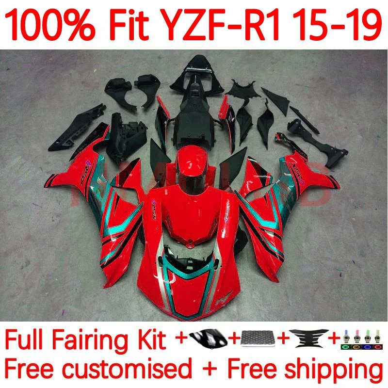 

Injection For YAMAHA YZF-R1 YZF 1000 R1 R 1 YZFR1 2015 2016 2017 2018 2019 YZF1000 15 16 17 18 19 Fairings 29No.60 glossy red