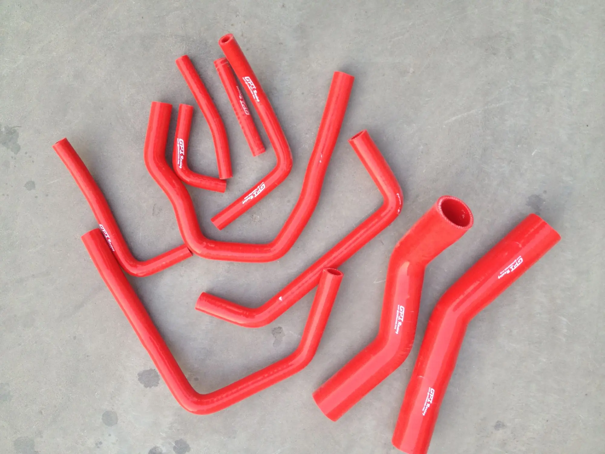 Красный силиконовый шланг радиатора для 1990-1997 Toyota Land Cruiser HDJ80 1HD-T/FT 4.2L TURBO 1990 1991 1992